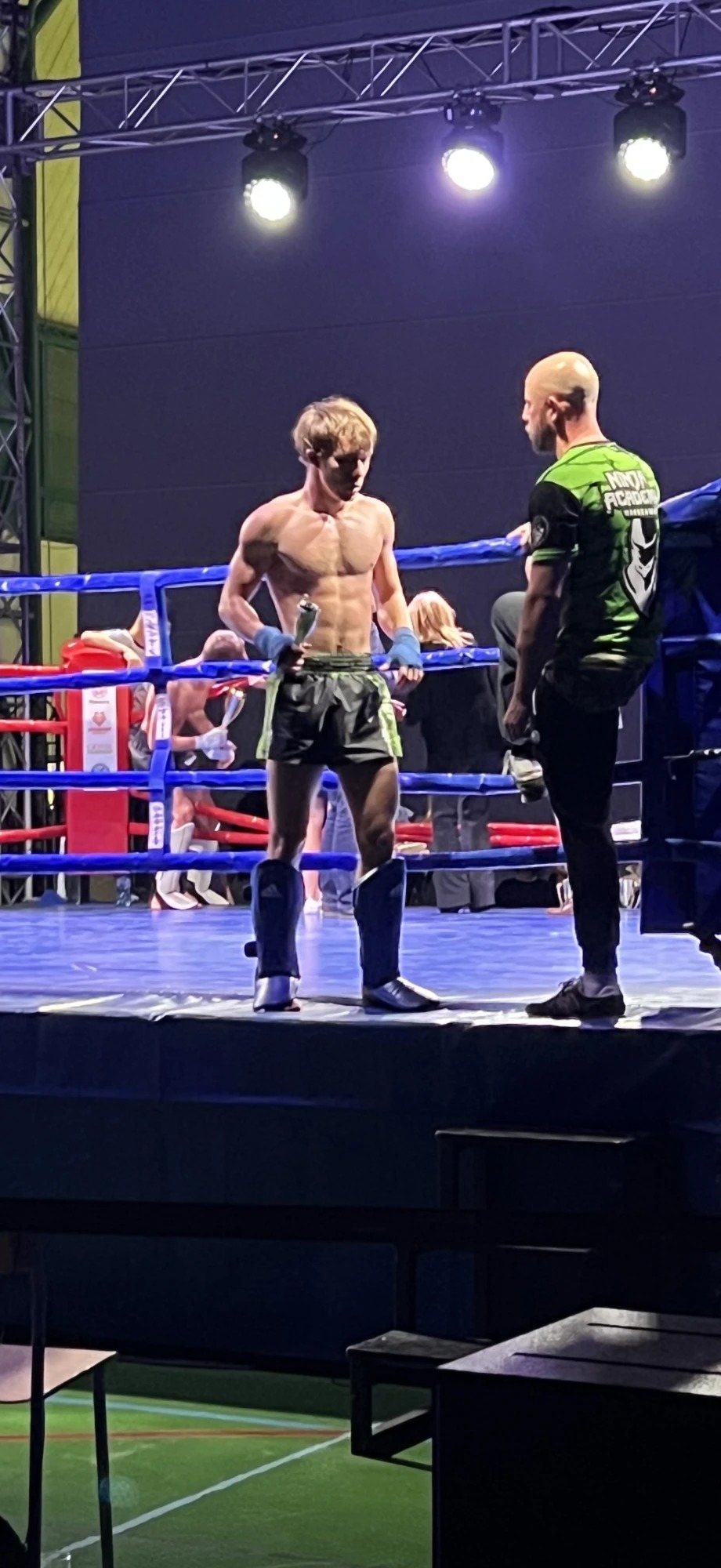 Aleks Szulc ringside at Ninja Academy Warszawa
